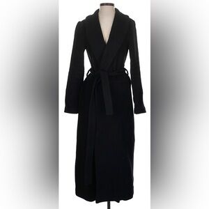 Reformation Wool Blend Coat in Black Size XS